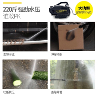 指南车(zhinanche)洗车高压家用洗车机220v大功率全自动水泵便携式水枪 擎天柱[活动款套餐]↑+收纳推车+滚轮