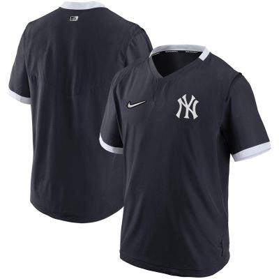耐克NIKE男款Yankees Authentic Short Sleeve Hot Pullover轻便舒适运动健身服