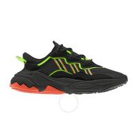 阿迪达斯Adidas男款Ozweego Men's Black Green Orange Trainers城市运动跑步鞋