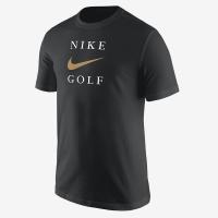 NIKE耐克 Golf 运动短袖圆领T恤字母 休闲百搭 舒适透气 经典棉质 男款M11332PC24-BLK