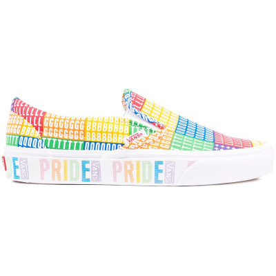 范斯VANS Slip-On Pride 一脚蹬板鞋休闲鞋多彩的氛围和Pride印花休闲百搭个性潮流女鞋PRIDESLP