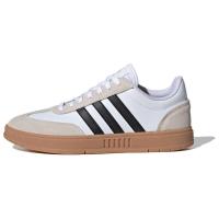 阿迪达斯Adidas GRADAS LOW TRAINERS 包裹性防滑 低帮 板鞋 白棕色情侣圆头IE9044