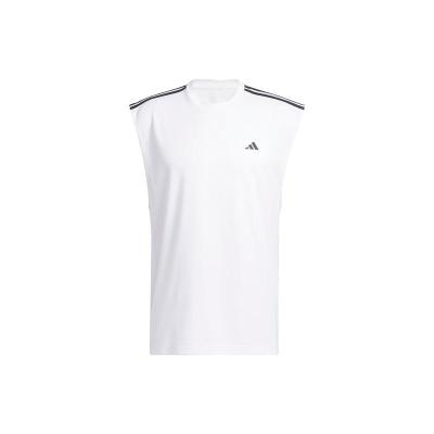 Adidas阿迪达斯All-world Sleeveless Tank Tee三条纹Logo标识圆领运动背心IC2468