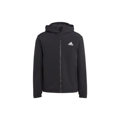 adidas 阿迪达斯 印花Logo拉链连帽长袖夹克 男款 休闲百搭 简约时尚 24春季新款 HT8715