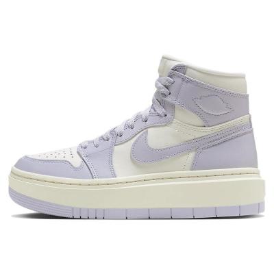 Jordan 乔丹 Air Jordan 1 Elevate High厚底 防滑耐磨增高 高帮 复古篮球鞋 女款 白紫