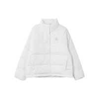 adidas 阿迪达斯 600蓬纯色立领logo舒适保暖休闲羽绒服 女款 白色 IK3195