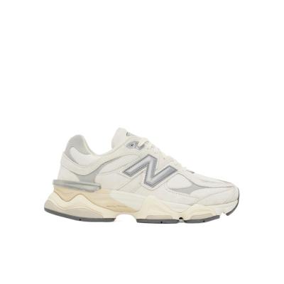 新百伦 New Balance NB 9060系列减震防滑千禧老爹鞋男女同款白灰色低帮运动鞋跑步鞋