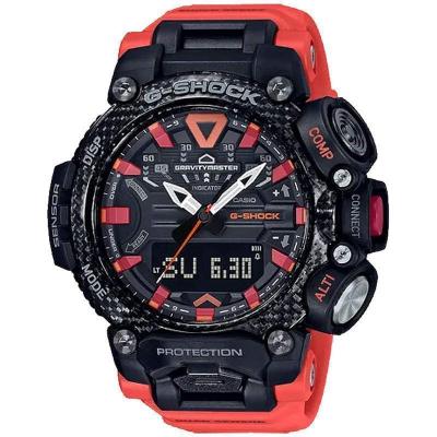 CASIO卡西欧男表 G-SHOCK航空系列防震防水温度气压感应蓝牙连接运动男士手表 GRB200-1A9-200米防水