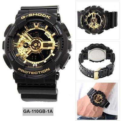 卡西欧(Casio)手表g-shock黑金魔金防震防水运动男表 黑金GA-110GB-1A