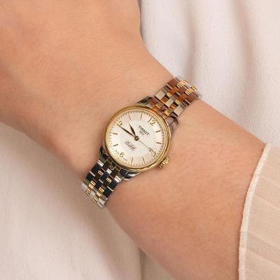 天梭女表 TISSOT 瑞士手表 力洛克系列 商务简约休闲时尚腕表 机械表女