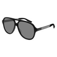 官方正品 古驰(Gucci)太阳镜 男士墨镜ins网红同款 时尚潮流板材 宝岛眼镜灰色镜片黑色镜框GG0688S-001