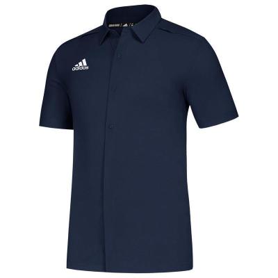 官方正品 Adidas/阿迪达斯男装 2022夏季新款运动服 跑步训练健身 休闲透气 翻领舒适T恤12FZCOW L码