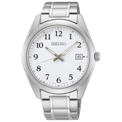 [官方正品]精工SEIKO 海外直邮 Essentials系列 男士商务时尚简约夜光白色表盘石英表 SUR459