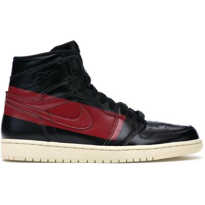 [官方正品]耐克 AJ Jordan 1 Retro系列男士城市运动休闲百搭篮球鞋 黑色/红色 BQ6682-006