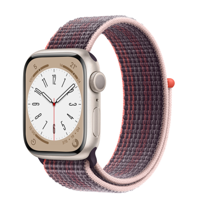 苹果(APPLE) Watch Series 8 星光色铝金属表壳 回环式运动表带 GPS 智能手表