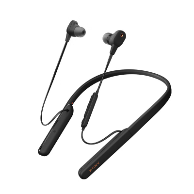 索尼(SONY) WI-1000XM2 颈挂式无线蓝牙耳机 高音质主动降噪 入耳式耳机 黑色