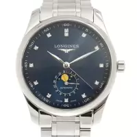 浪琴(Longines)男表 MASTER 不锈钢蓝色表盘时尚机械手表