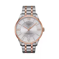 天梭(TISSOT) Chemin des Tourelles Powermatic 80 双音42 毫米男士机械手表