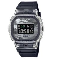 卡西欧(CASIO) 男士 G-Shock 5600 树脂数字表盘时尚百搭简约石英手表小方表DW5600SKC-1