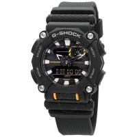 卡西欧(CASIO) G-Shock 闹钟世界时间石英模拟数字黑色表盘男士手表 GA-900-1A