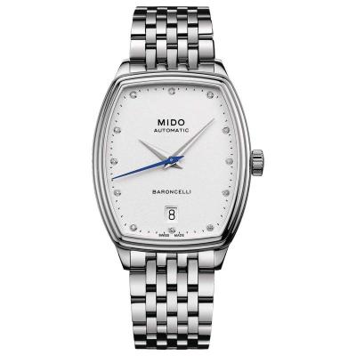 美度(Mido) Baroncelli 经典时尚 日历防水不锈钢 女士机械手表 M0413071101600