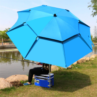 钓鱼伞2.4米双层防雨折叠迈登高钓伞遮阳钓鱼雨伞