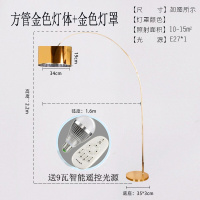 落地灯客厅沙现代简约创意北欧美式卧室麻将遥控书房轻奢钓鱼灯