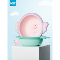 茶花(CHAHUA)初生婴儿洗脸盆儿童用品洗屁股可爱卡通PP用宝宝面盆小盆