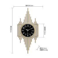 轻奢钟表创意装饰时钟现代纳丽雅时尚客厅挂表大气个性家用艺术北欧挂钟 塔桥挂钟《黑阿拉伯》 其他