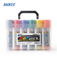 宝克(BAOKE)860-30 30mmPOP唛克笔 海报广告画笔/彩色马克笔记号笔 配色 12支/盒 1盒