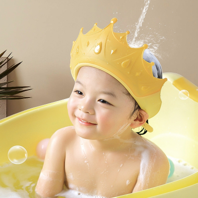 智扣宝洗头帽儿童挡水帽洗头发护耳婴儿洗澡浴帽小孩帽子