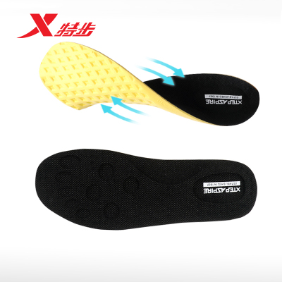 特步柔软垫科技鞋垫男新款透气舒适减震打孔运动跑鞋透气鞋垫