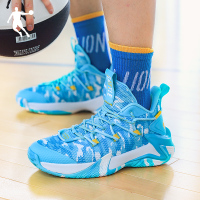 乔丹篮球鞋男2022秋季新款蓝色球鞋实战耐磨战靴水泥体育运动鞋男