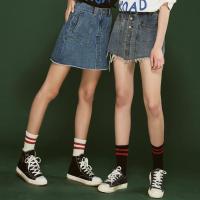 美特斯邦威假两件式牛仔短裤女新款夏季时尚气质学生女士裤子