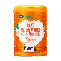[精选22年2月产]完达山优巧婴幼儿配方牛奶粉1段900g*6罐