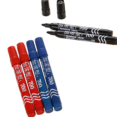 班级故事 油性不可擦记号笔超长型油性笔记号笔快递大头笔700笔黑红蓝