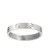 CARTIER/卡地亚 经典款LOVE 18K金白金结婚对戒戒指 B4085100