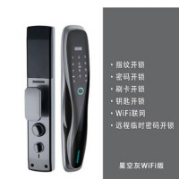 全自动猫眼指纹锁带监控摄像头手机app远程密码家用防盗智能锁wifi 远程开锁