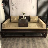 新中式罗汉床实木中式沙发床现代简约禅意床榻酒店防古家具定制