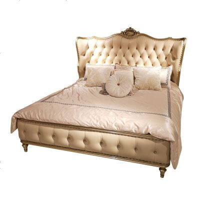欧式床实木1.5双人床米主卧后现代雕花公主床新古典美式轻奢1.8新婚床