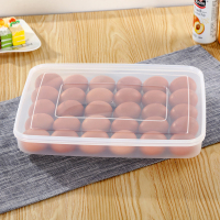 时光旧巷厨房保鲜鸡蛋盒冰箱用抽屉式收纳盒放鸡蛋架子蛋托蛋格冻饺子盒 30格单层鸡蛋盒1个