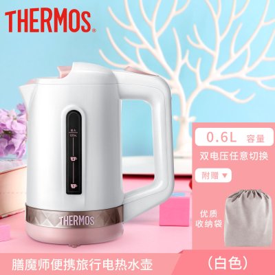 膳魔師(THERMOS)电水壶家用保温烧水壶自动断电热开水壶小容量防干烧 白色