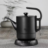 电水壶时光旧巷家用智能变频恒温烧水壶食品级不锈钢吉古电热水壶茶壶 TA002(黑色)