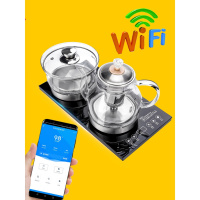 WiFi电茶炉时光旧巷全自动上水茶台玻璃烧水壶电热水壶保温一体泡茶专用 透明