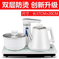 电茶炉全自动上水功夫茶具套装茶炉家用茶桌抽水式烧水壶嵌入式时光旧巷电子茶炉 双层防烫--白色