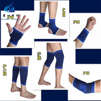 ,2018夏季运动护具套装篮球足球护膝护腕护肘护脚踝护手掌男女踝腕手肘四件均码(一对装)