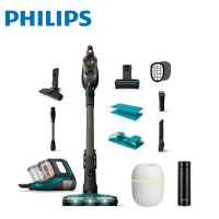 飞利浦 PHILIPS无线手持两用吸尘器吸尘XC8149/81 强劲吸力湿拖一体干湿三合一除螨功能吸尘机