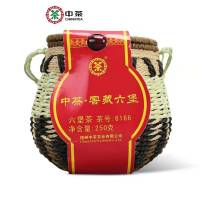 中茶 梧州六堡茶黑茶 6166箩装窖藏散茶 250g/盒