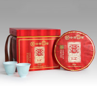 [经典收藏]中茶 号级茶普洱生茶 2020年红标班章云南普洱茶生茶饼380g