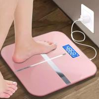 甄萌 可选usb充电电子称体重秤精准家用健康秤人体秤成人减肥称重计器